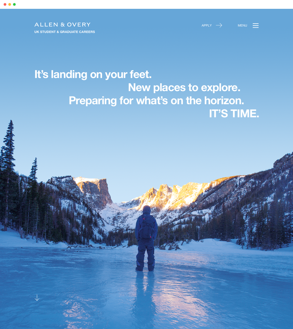 Allen & Overy graduate careers website