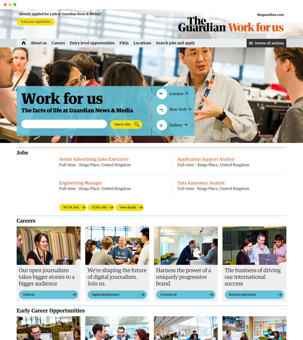 The Guardian work for us website